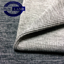 tissu polyester spandex 2x2 côtes pour vêtements